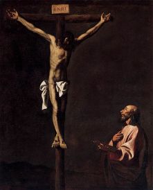 St Luke as a Painter before Christ on the Cross, Museum of Prado