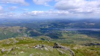 View with Lake Coniston from the Old Man of Coniston