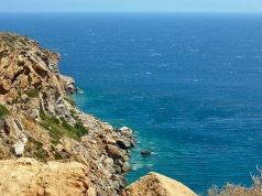 Cape Sounion where King Aegeus threw himself off the rocks giving his name to the sea
