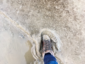 Churning mud on the Wade